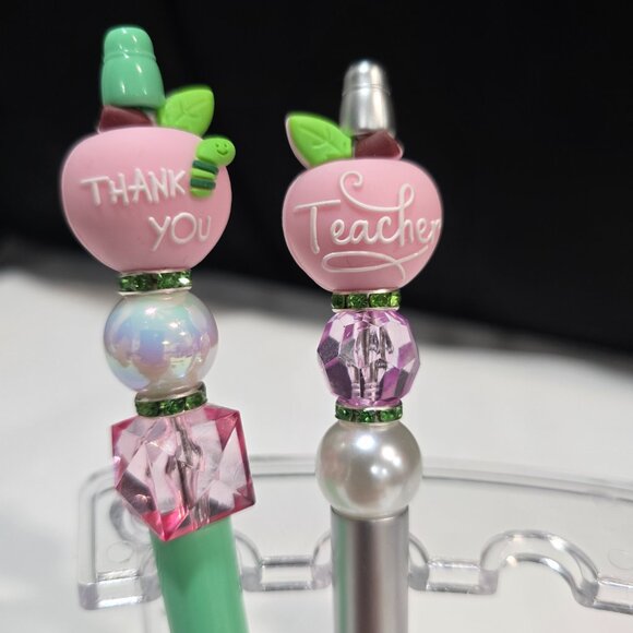 Pick-a-Pretty Pen "Teachers" by PenGwensPosh w/Black Extra Ink Refill & Cover - Picture 5 of 7